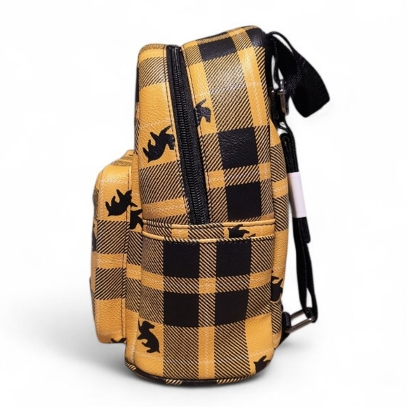 Loungefly Harry Potter Hufflepuff Plaid Mini Backpack - Picture 2 of 7